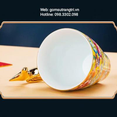 CỐC UỐNG TRÀ HỌA TIẾT BÁCH HOA
